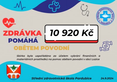 Sbírka na pomoc lidem po povodních